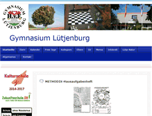 Tablet Screenshot of gymnasium-luetjenburg.de